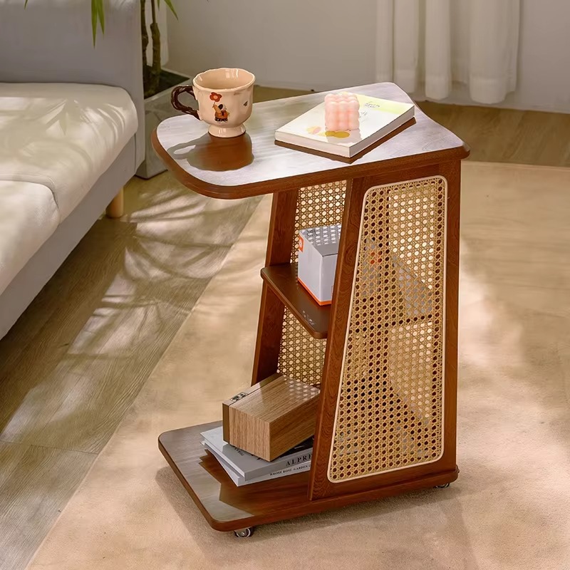 Coffee Or Tea Please - Moderne stijl massief houten bijzettafel, kleine
