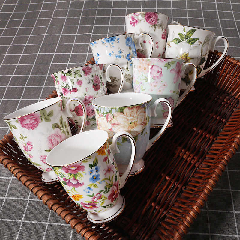 Coffee Tea English - Creatieve Bone China Mok Huishoudelijke Waterkop