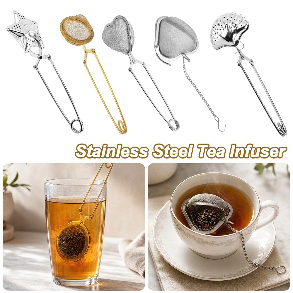 Tea Strainer Mesh - Creatieve roestvrijstalen thee-ei, herbruikbare theezakje-diffuser, mesh