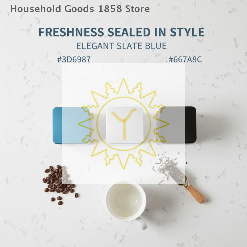 Coffee Tea Bean Leaf - Koffiebonen Theeblad Suiker Opbergpot Lege theeblikkencontainer