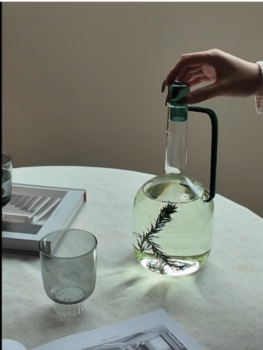 Coffee Tea Water Heater - Nordic Gekleurde Hittebestendig Glas Cool Ketel