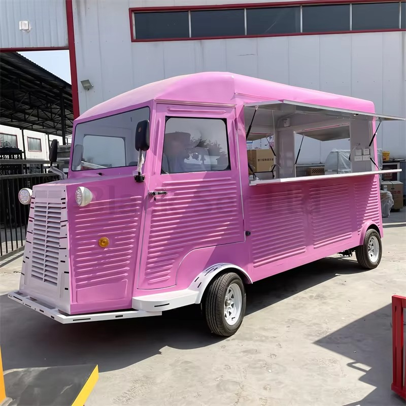 Coffee Tea Van - Elektrisch aangedreven foodtruck Mobiele vintage ingerichte