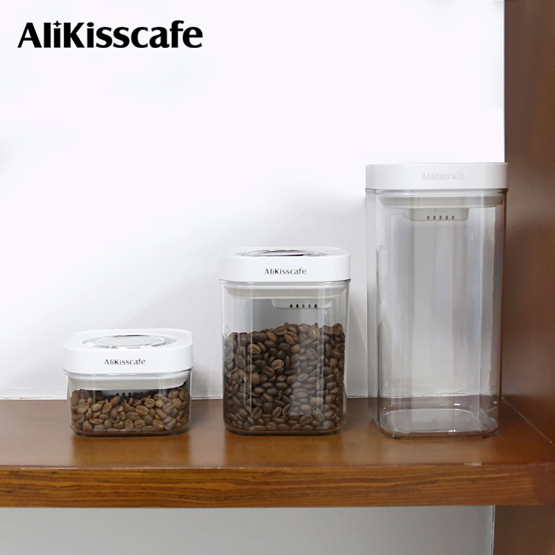 Coffee Tea Bean - AliKisscafe Koffiebonen Opslagcontainer Vacuüm Verzegelde Tankpot