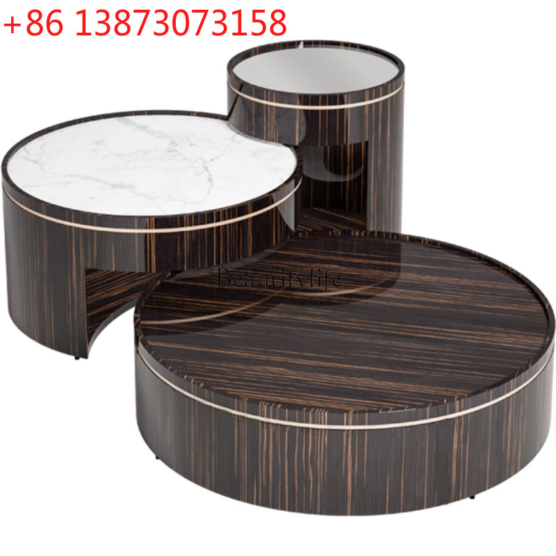 Coffee Tea Hong Kong - Postmoderne lichte luxe creatieve ronde salontafel