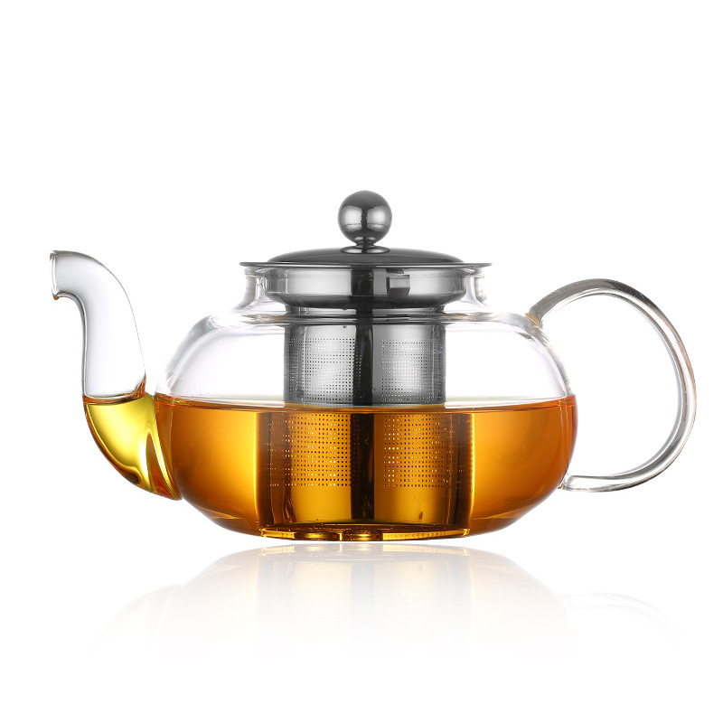 Coffee Tea Game - 600/800 ml Hittebestendige Glazen Theepot Bloem