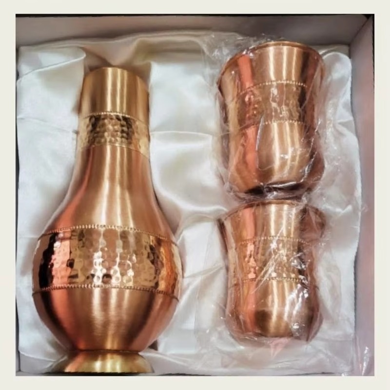 Coffee Tea Water Heater - 1500ML Gladde Koperen Waterkan Met Dekselringdecoratie