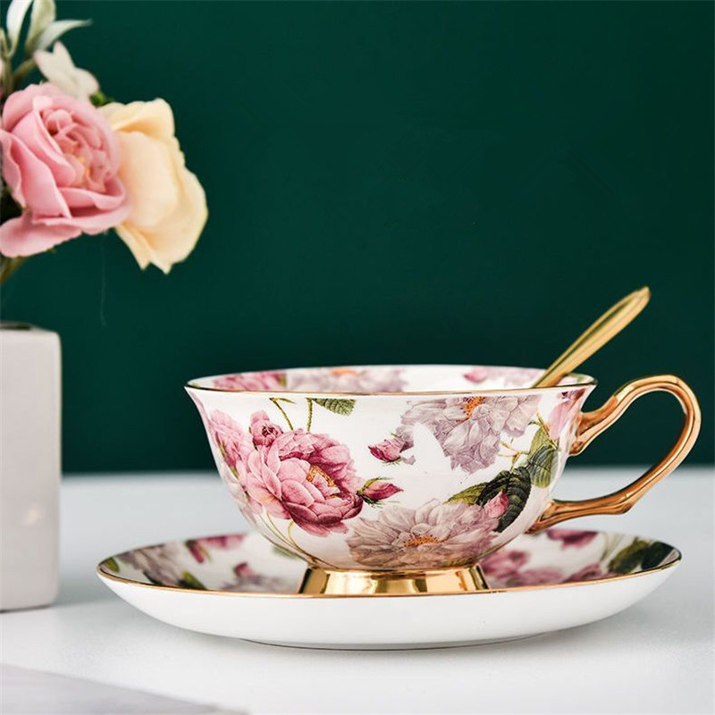 Coffee Tea English - Nieuw en mooi koffiekopje en schotel