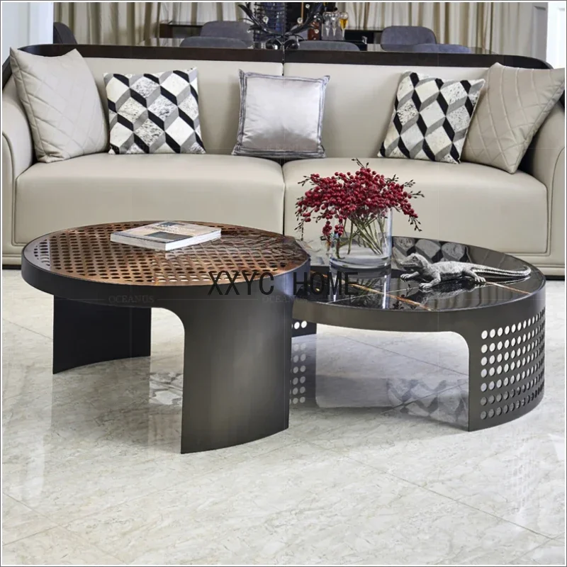 Coffee Tea Hong Kong - Milde luxe marmeren salontafel, ronde theetafel