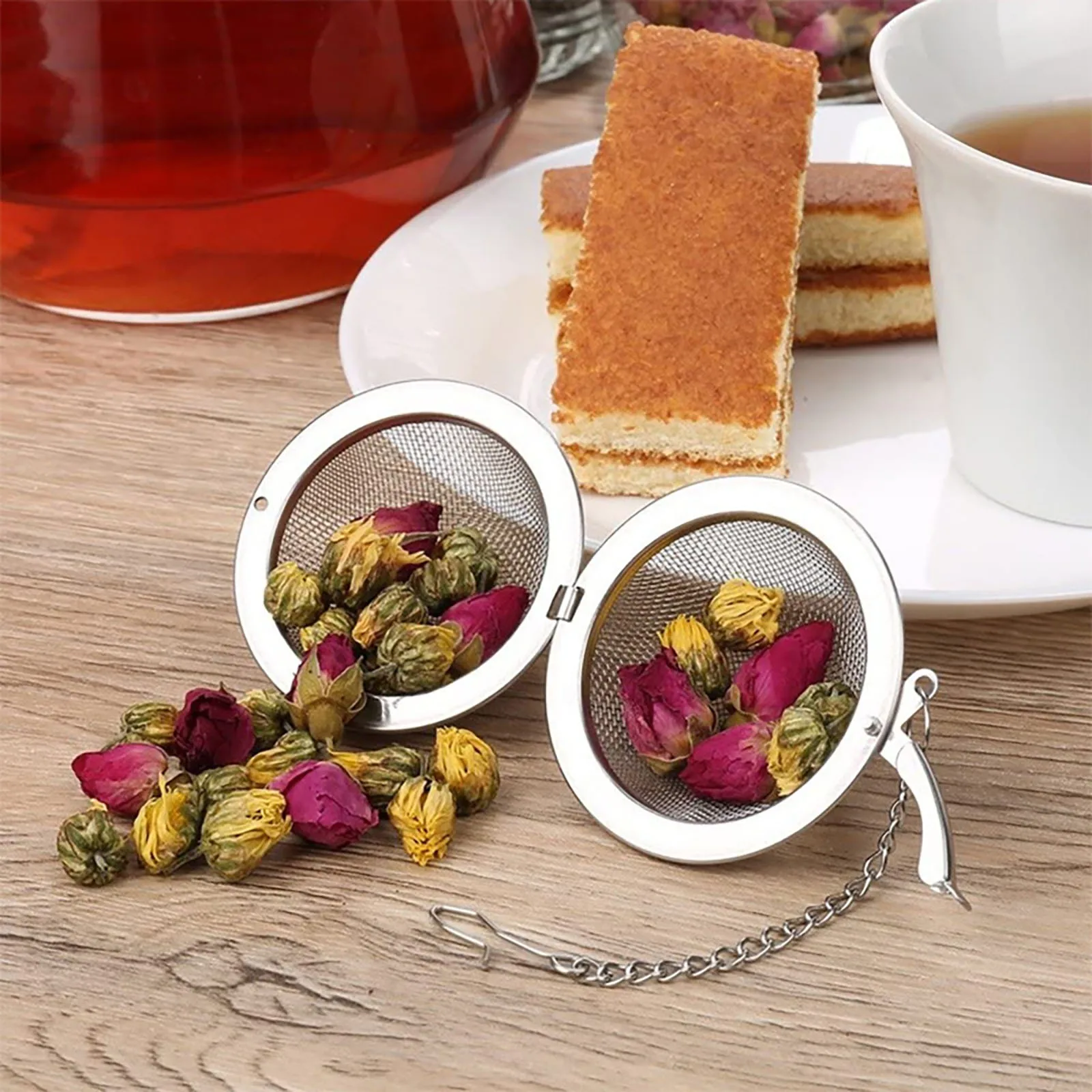 2-10 Stuks Roestvrijstalen Bal - Tea Strainer Mesh recensie en prijs