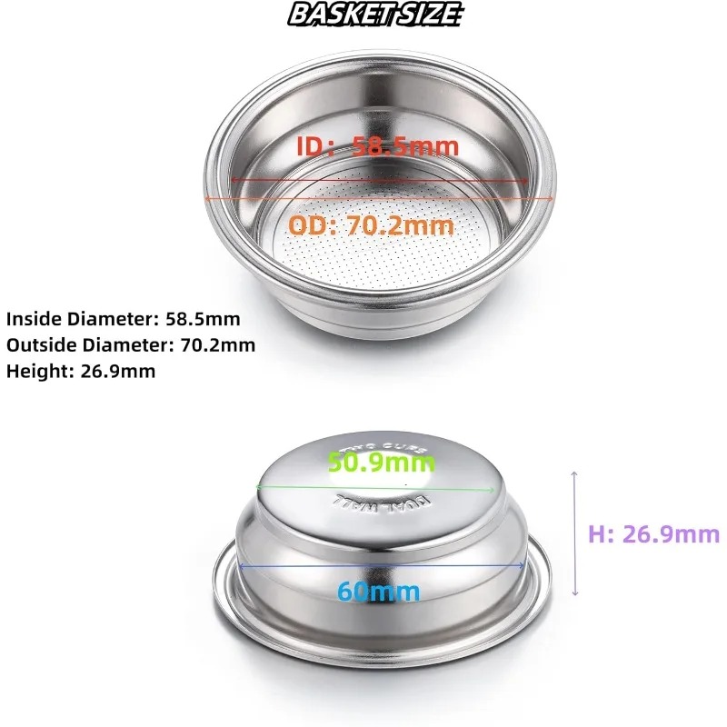 Hoge kwaliteit 2 stuks 58 mm d - Coffee Tea Press recensie en prijs