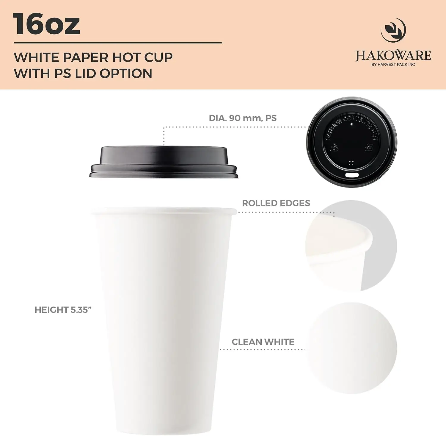 [1000 SET]HARVEST PACK 16 oz W - Wallpaper Coffee And Tea recensie en prijs