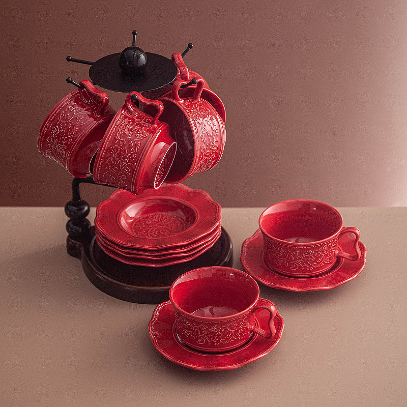 Retro feestelijke koffiekop en - Coffee Tea Festival recensie en prijs
