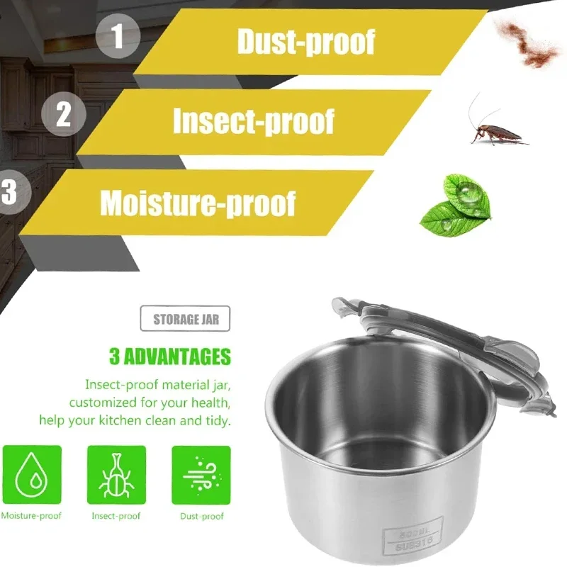 Roestvrijstalen voedselcontain - Coffee Tea Bean Leaf recensie en prijs