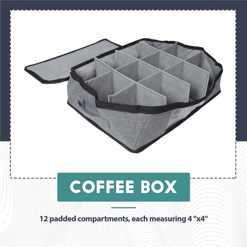A01F-Mok- en kopjesopbergdoos, - Coffee Tea Containers recensie en prijs