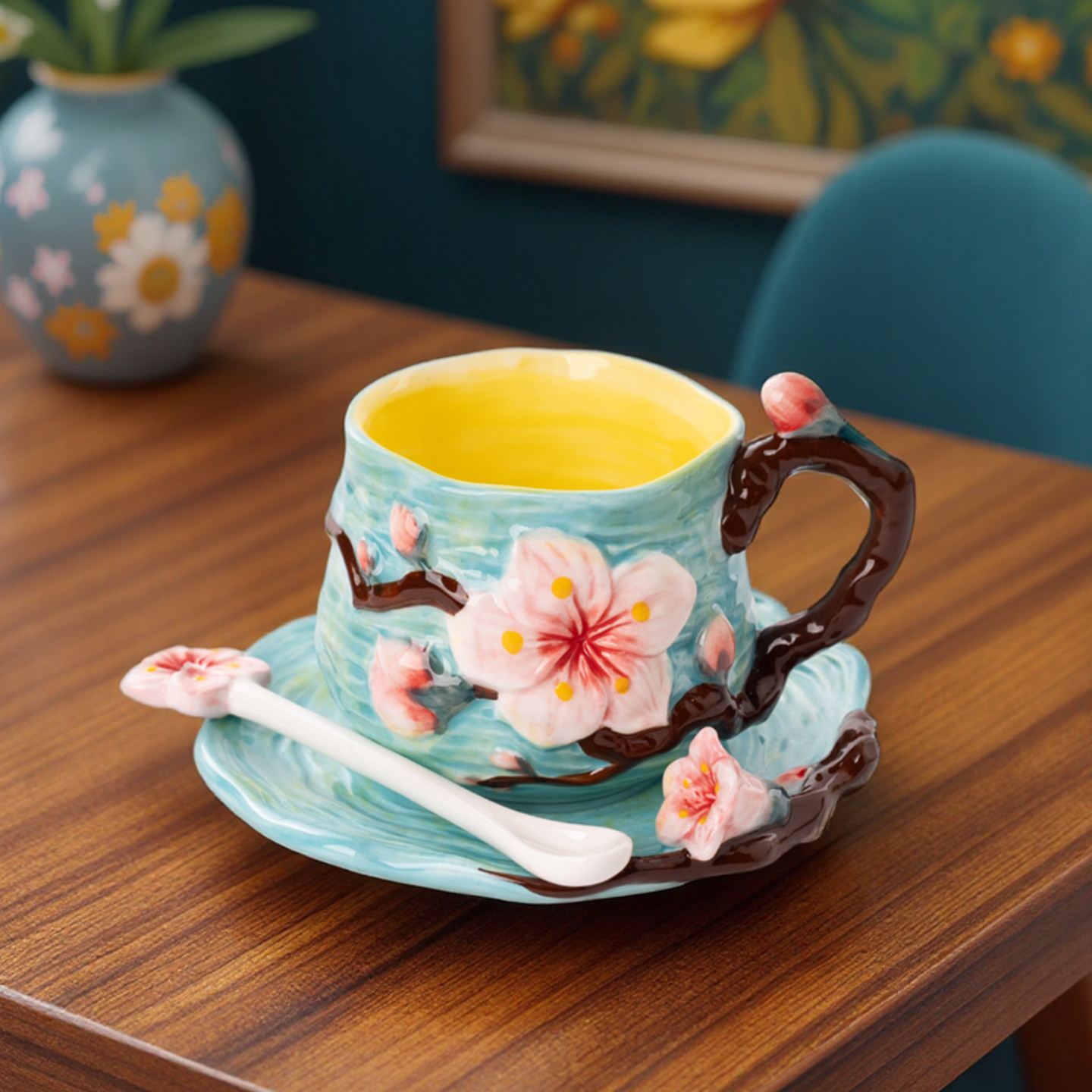 Handgeschilderde Van Gogh kera - Coffee Tea Van recensie en prijs