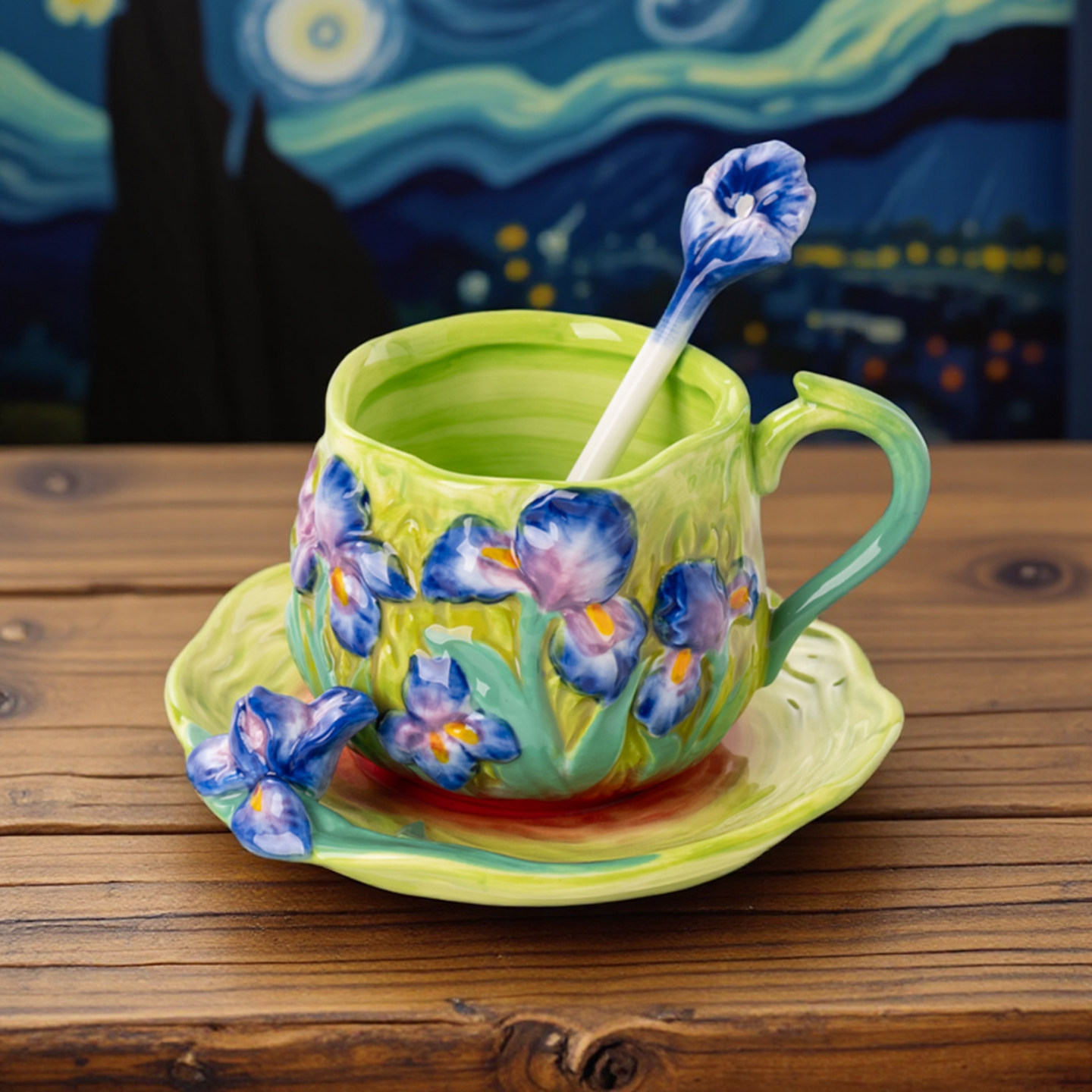 Handgeschilderde Van Gogh kera - Coffee Tea Van recensie en prijs