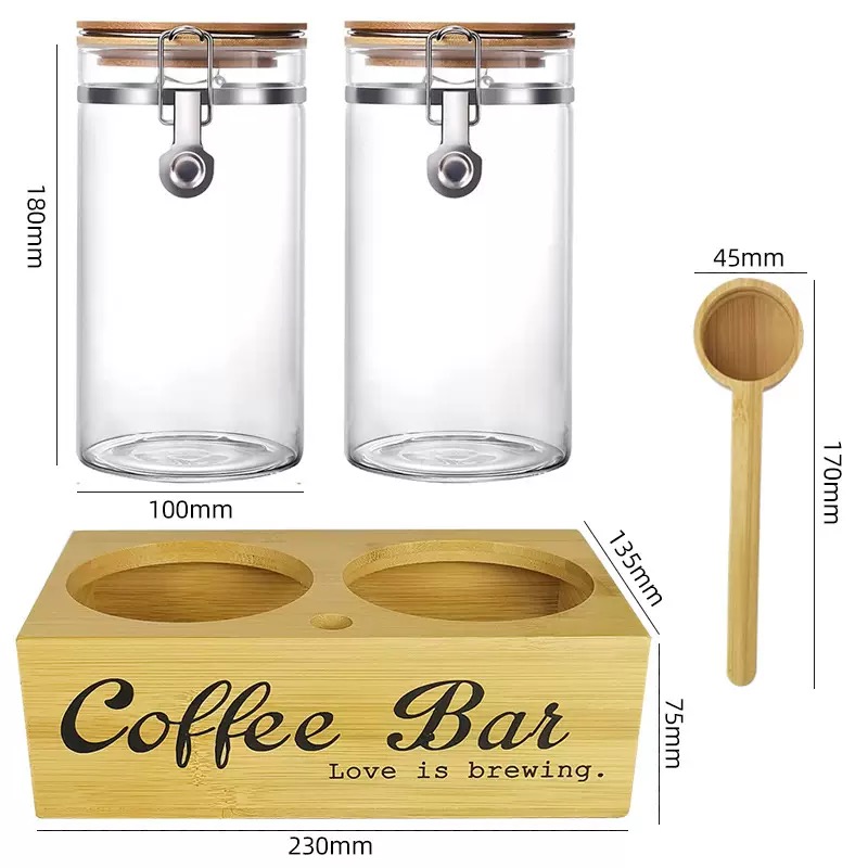 Koffieopslagpotten, 2-pack met - Coffee Tea Bean recensie en prijs