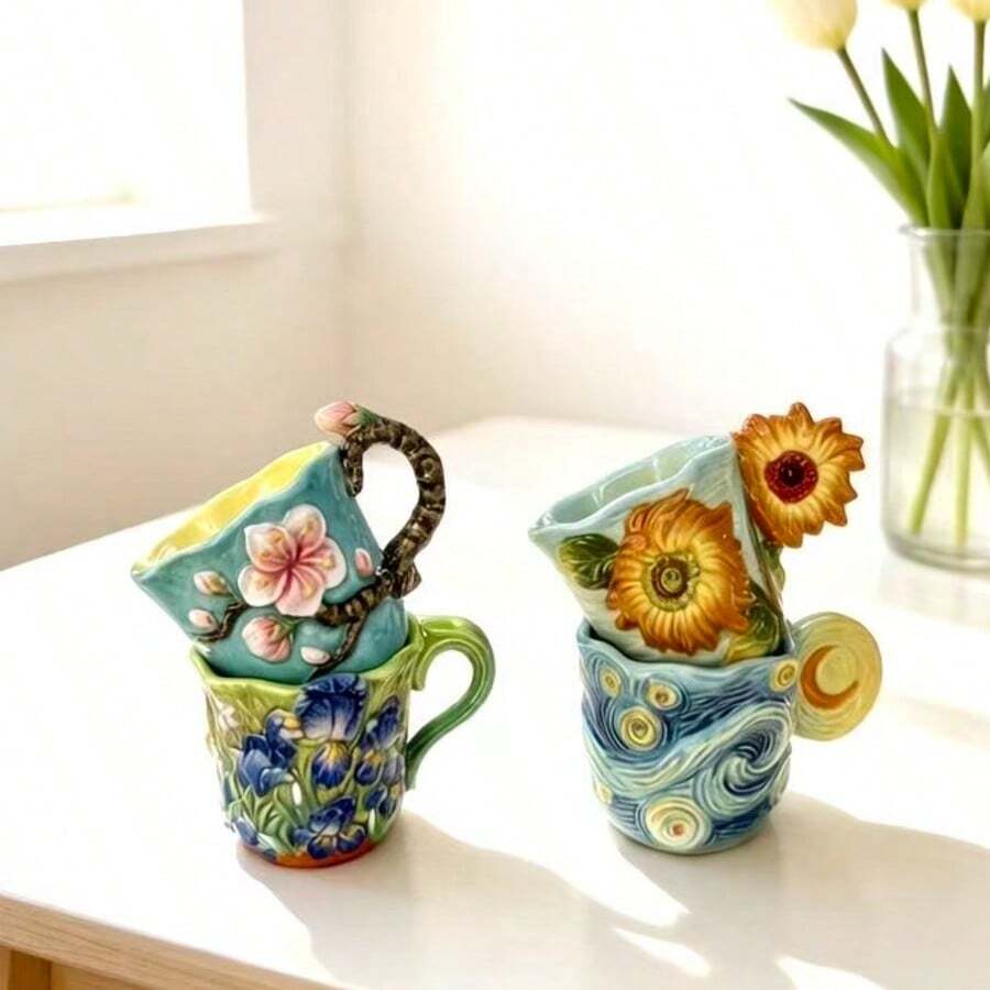 4-delige Van Gogh-serie geëmbo - Coffee Tea Van recensie en prijs