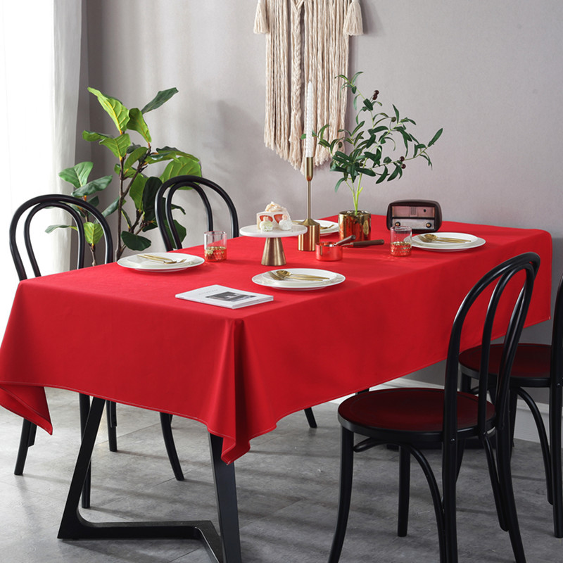 Groot rood bruiloftstafelkleed - Coffee Tea Festival recensie en prijs