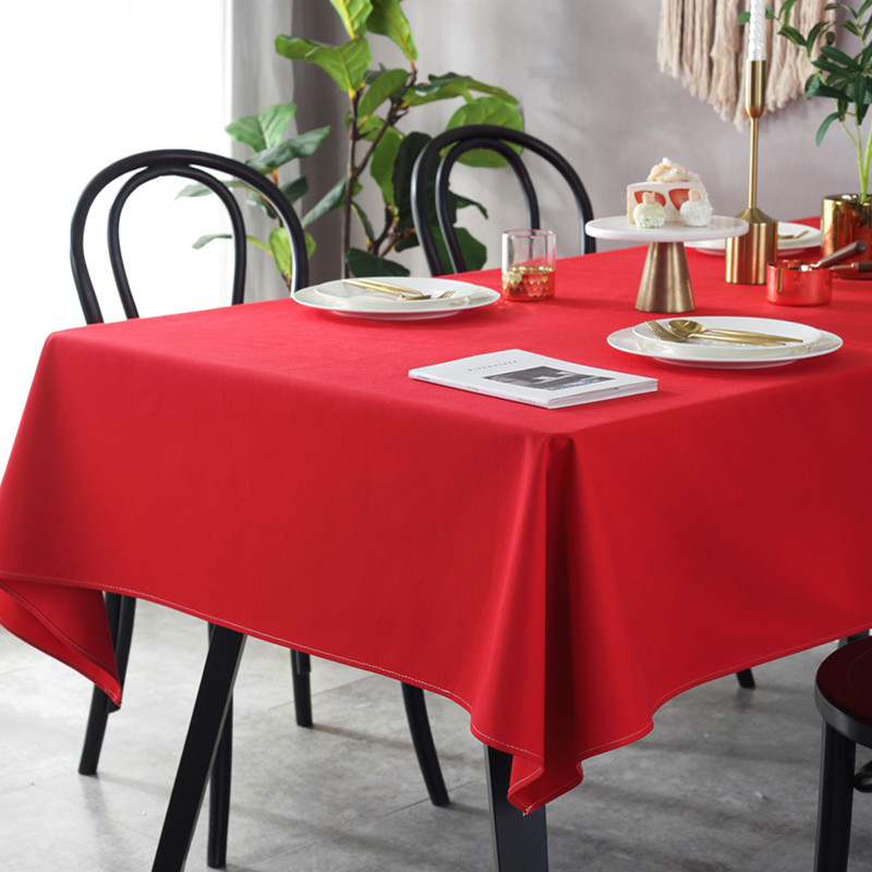 Groot rood bruiloftstafelkleed - Coffee Tea Festival recensie en prijs