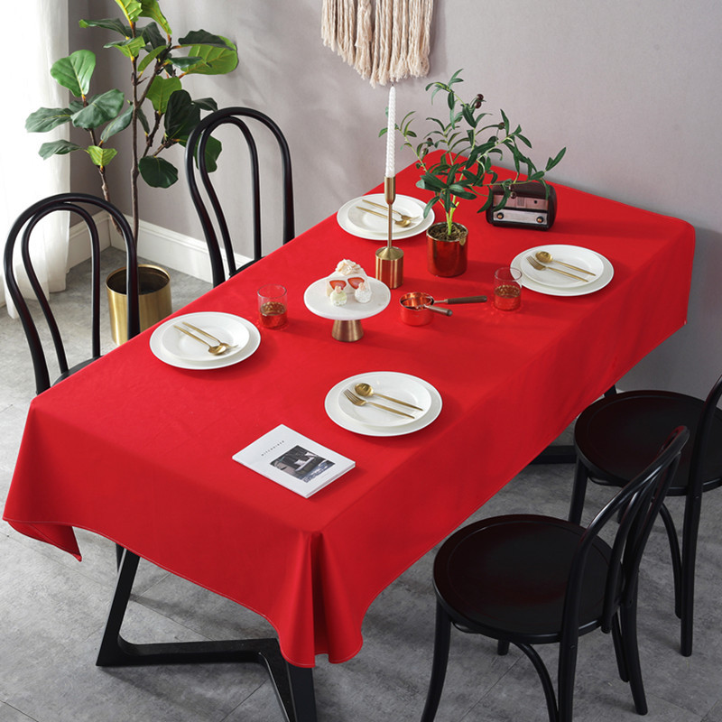 Groot rood bruiloftstafelkleed - Coffee Tea Festival recensie en prijs