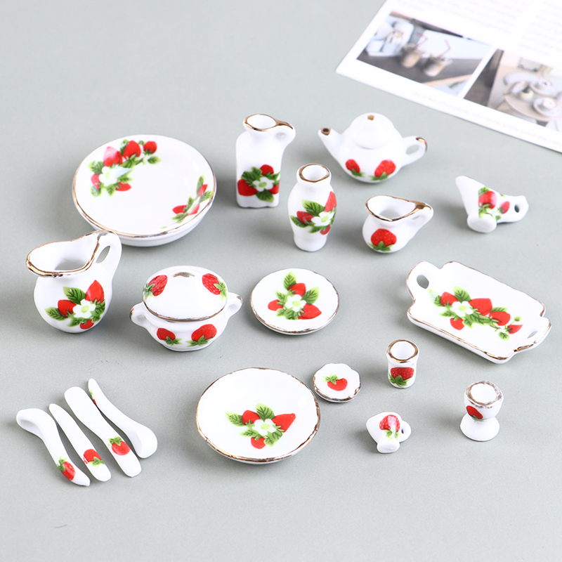 1 Set 1:12 Miniatuur Poppenhui - Coffee Tea Game recensie en prijs