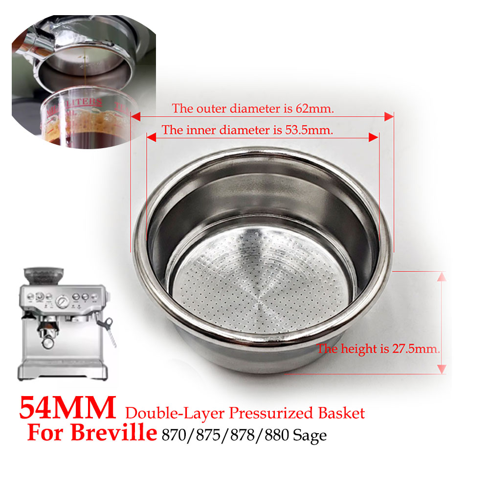 54 mm dubbellaagse filtermand  - Coffee Tea Press recensie en prijs