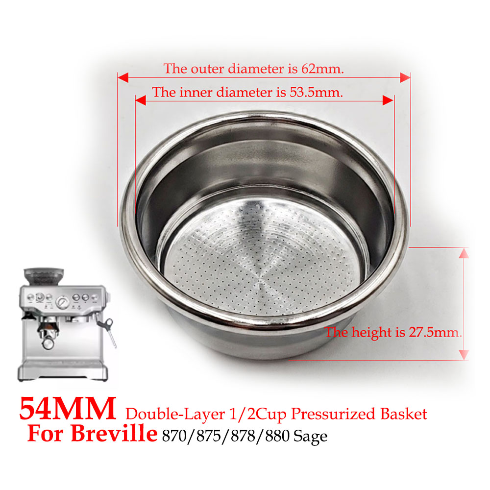 54 mm dubbellaagse filtermand  - Coffee Tea Press recensie en prijs