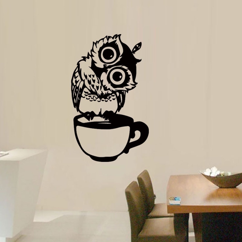 Grappige cartoon uil kopje the - Wallpaper Coffee And Tea recensie en prijs