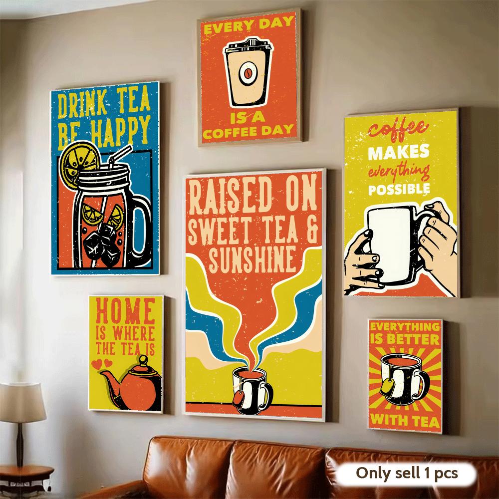 Vintage thee koffie poster thu - Wallpaper Coffee And Tea recensie en prijs