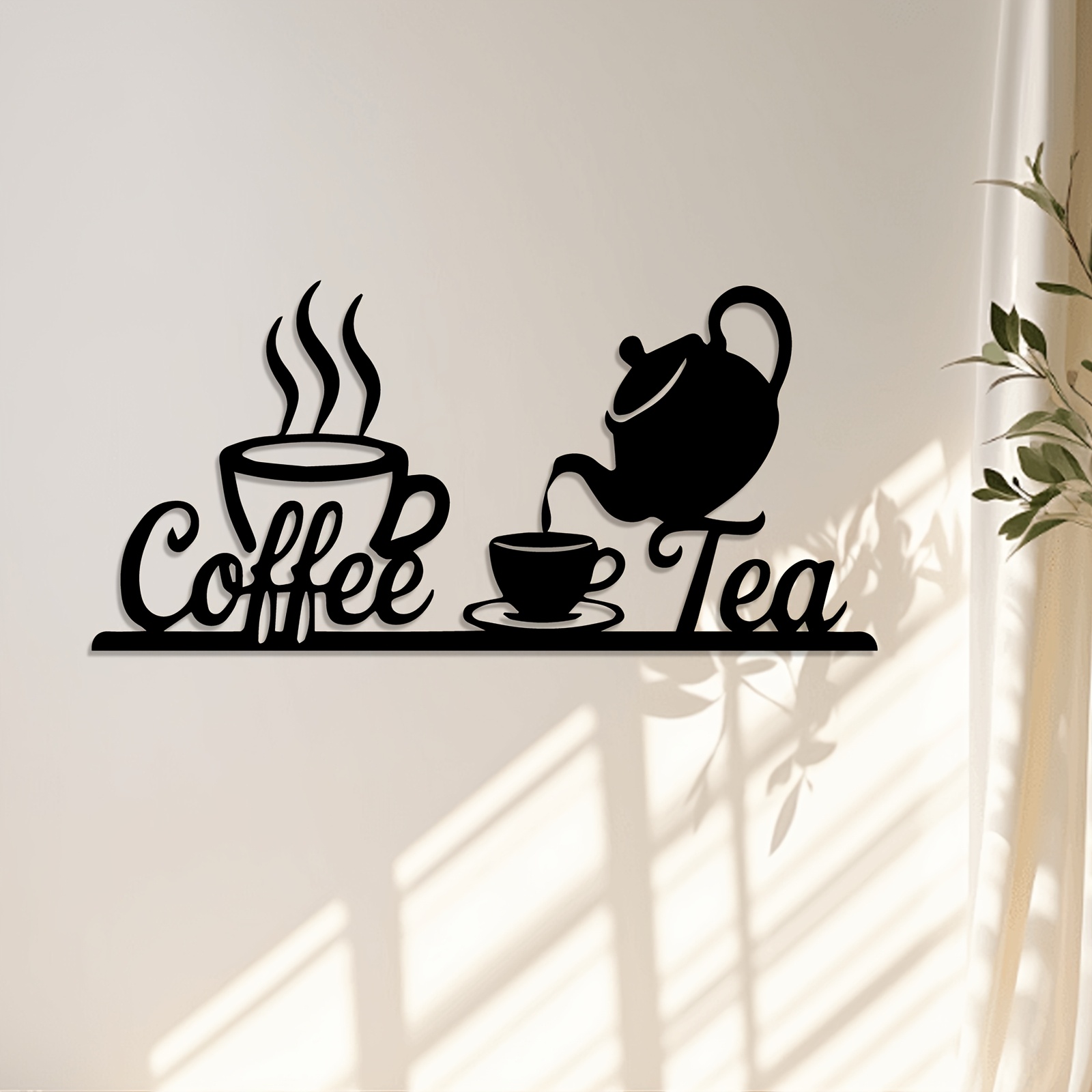 Rustieke metalen wanddecoratie - Coffee Tea Press recensie en prijs