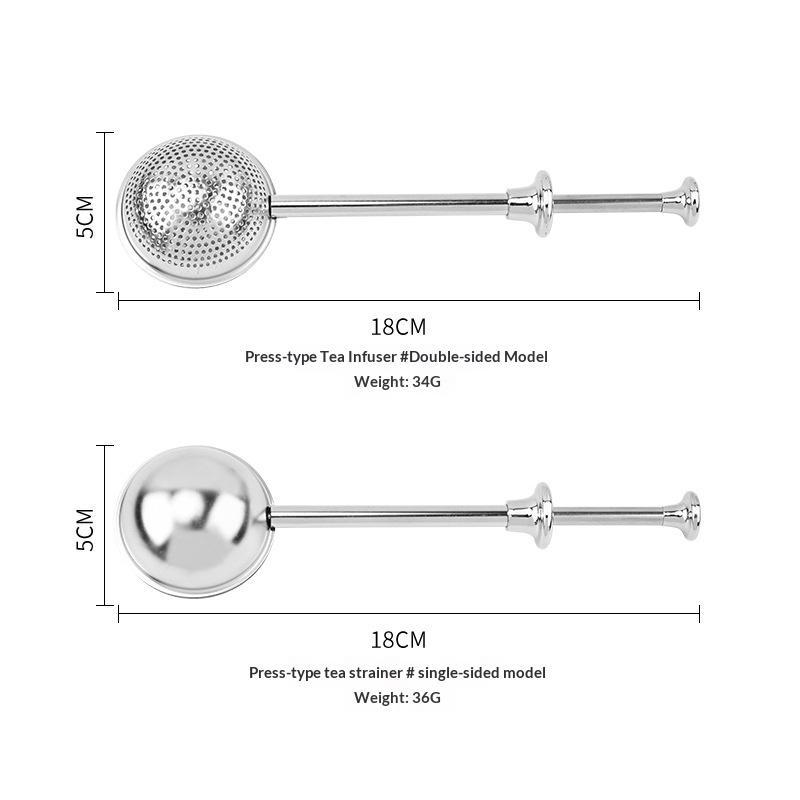Thee-ei met lange steel van ro - Tea Strainer Mesh recensie en prijs