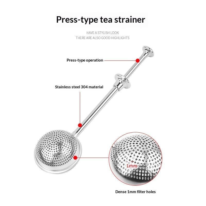 Thee-ei met lange steel van ro - Tea Strainer Mesh recensie en prijs