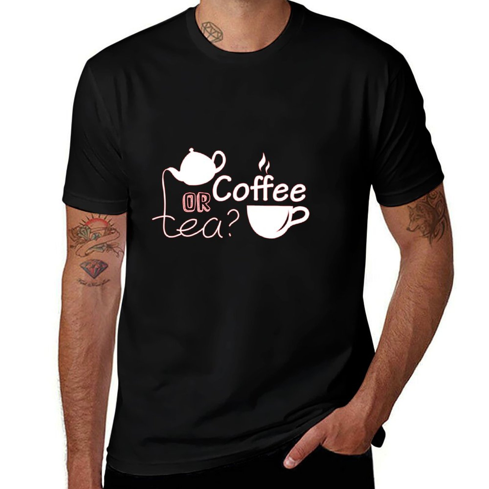 Koffie of thee T-shirt, t-shir - Coffee Or Tea Please recensie en prijs